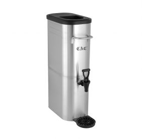 Iced Tea Dispenser Stainless Steel Slim W/ Valve 3 Gal.