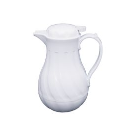 Insulated Beverage Server Swirl White 20oz