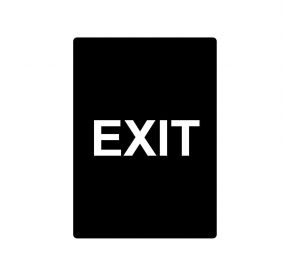 Sign Stanchion EXIT