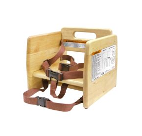 Booster Seat Wooden 10-7/8"H Natural