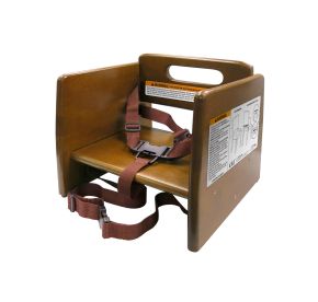 Booster Seat Wooden 10-7/8"H Walnut