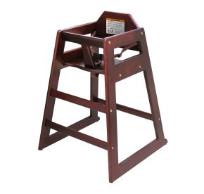 High Chair Wooden 29-3/4"H Mahogany