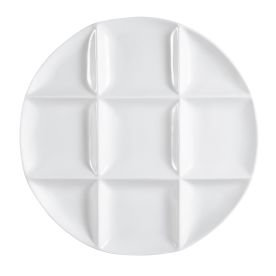 9 Compartment Round Tray 12"