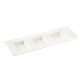 3 Compartment Rect. Tasting Tray 0.5ozx3 10 1/8"