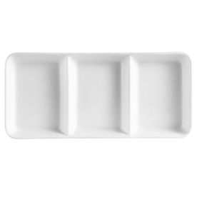 3 Compartment Rect. Tray 6ozx3 12 1/2"