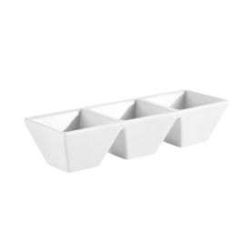 3 Compartment Rect. Tray 1.5ozx3 7"