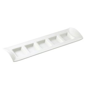 5 Compartment Rect. Tasting Tray 0.5ozx5 13"