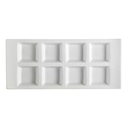 8 Compartment Rect. Tasting Tray 1ozx8 13 1/2"