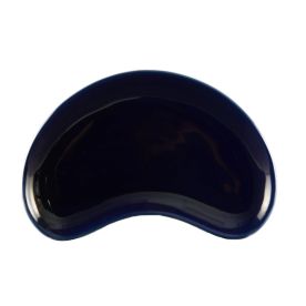 Crescent Shape Salad Plate Blue 8 3/4"
