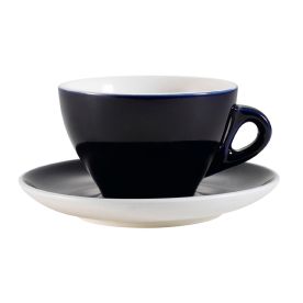 Cup & Saucer Set Cobalt Blue 11oz [Cup 4 1/2" I Saucer 6 1/2"]