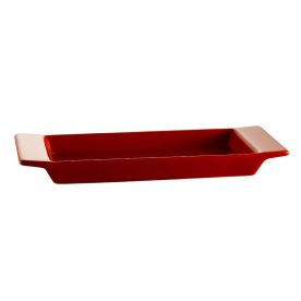 Rect. Tray Red 8 3/4"