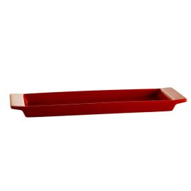 Rect. Tray Red 12"