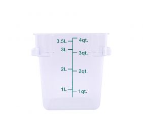 4QT Food Storage Container, Clear