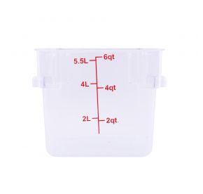 6QT Food Storage Container, Clear