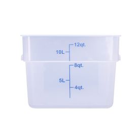 12QT Food Storage Container, Translucent