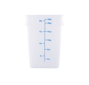 22QT Food Storage Container, Translucent