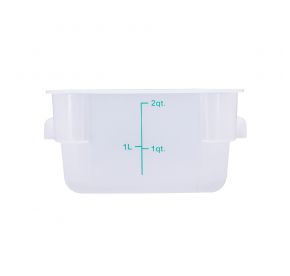 2QT Food Storage Container, Translucent
