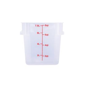 8QT Food Storage Container, Translucent