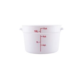 12QT Food Storage Container, White