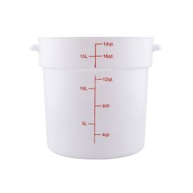 18QT Food Storage Container, White