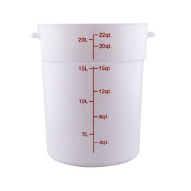 22QT Food Storage Container, White