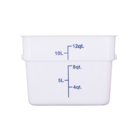 12QT Food Storage Container, White