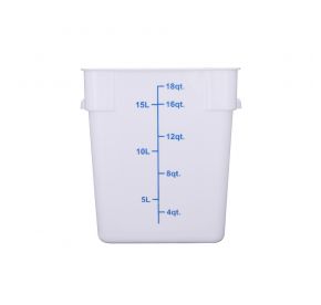 18QT Food Storage Container, White