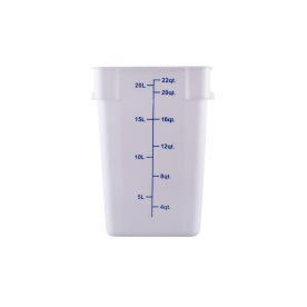 22QT Food Storage Container, White
