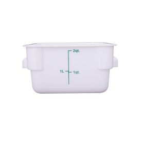 2QT Food Storage Container, White