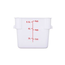 6QT Food Storage Container, White