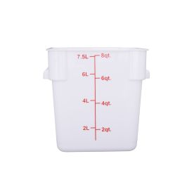 8QT Food Storage Container, White
