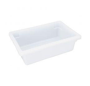White Storage Box Half Size 6"