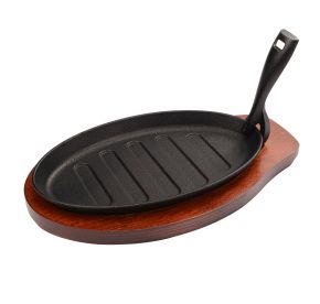 Fajita Platter Set Cast Iron 3-PC