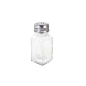 2oz Glass Square Base Shaker W/ SS Mushroom Cap