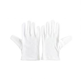 Service Glove Cotton White 12-PC M