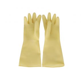 Yellow Reusable Latex Glove Small