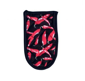 Pan Handle Cover Cotton Chili Pepper 6-1/2x3-1/2"