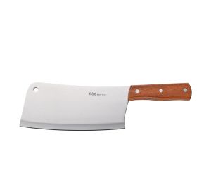 Asian Cleaver Heavy-Duty W/ Wooden Handle 8"