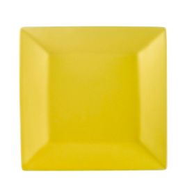 Square Plate Sunflower 10"