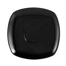 Square Saucer Black For KC-1-BLK 6"