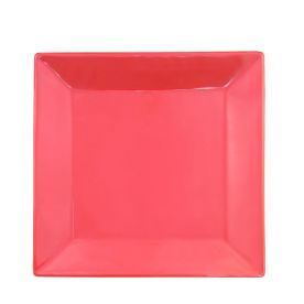 Square Plate Red 12"