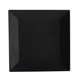 Square Plate Black 6"