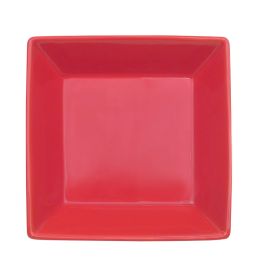 Square Bowl Red 15oz 6"