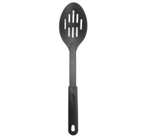 Black Nylon Slotted Spoon