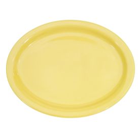 Oval Platter N.R. Yellow 9 3/4"