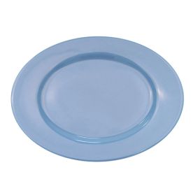 Oval Platter R.E. Light Blue  10 3/8"