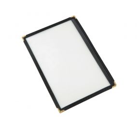 1-Pocket Menu Cover 8-1/2" x 5-1/2" Black