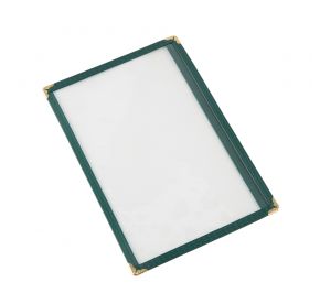 1-Pocket Menu Cover 8-1/2" x 5-1/2" Green