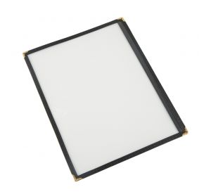 1-Pocket Menu Cover 8-1/2" x 11" Black