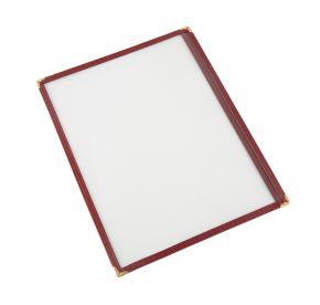 1-Pocket Menu Cover 8-1/2" x 11" Burgundy